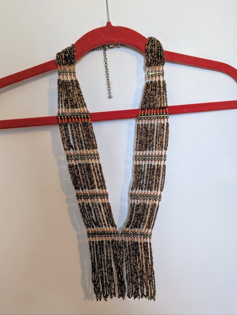 🌟3/$20🌟 - Beaded Multi-Strand Fringe Necklace
